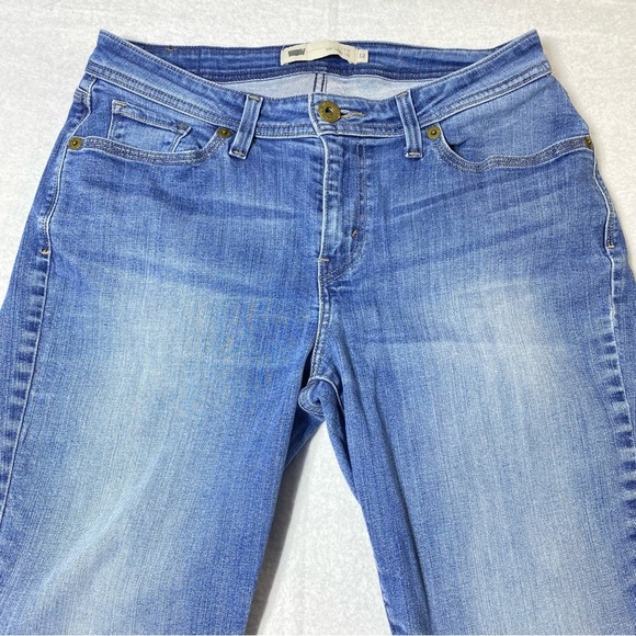 Levis 529 Jeans Women's 12 Blue Curvy Skinny Leg Mid Rise Stretch Casual Denim - Picture 2 of 16